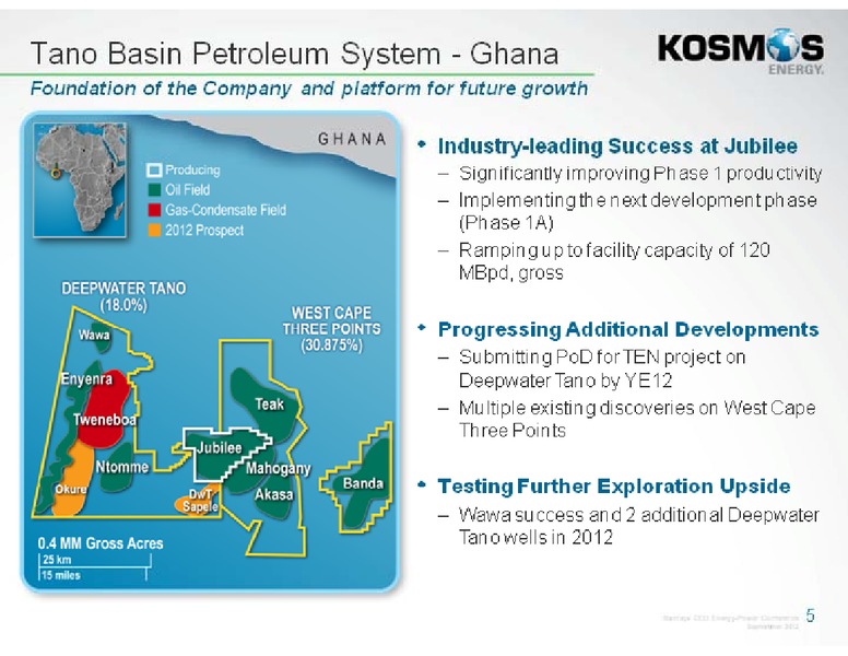 Barclays CEO Energy Power Conference – Kosmos Energy – slide 5