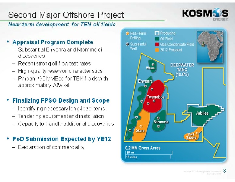 Barclays CEO Energy Power Conference – Kosmos Energy – slide 8
