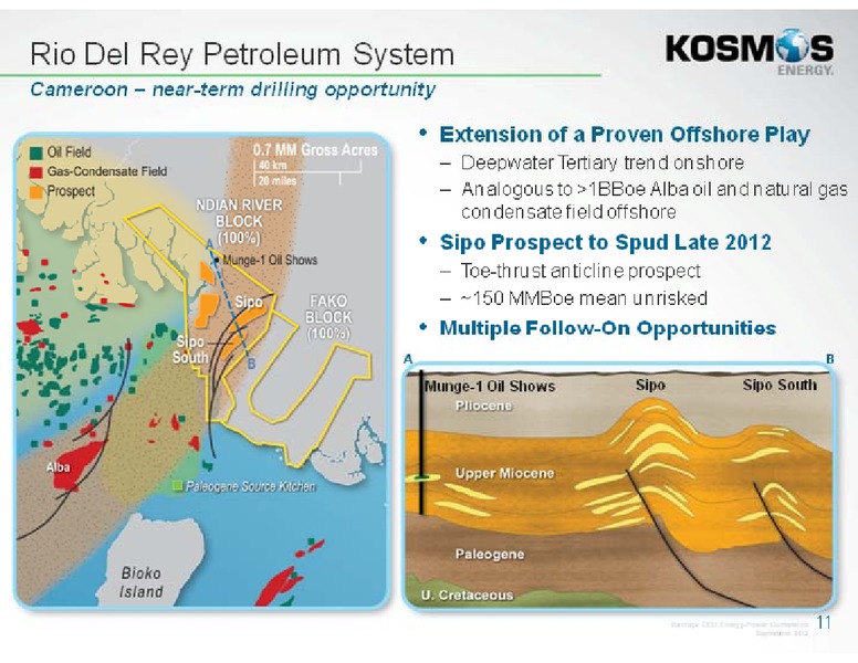 Barclays CEO Energy Power Conference – Kosmos Energy – slide 11