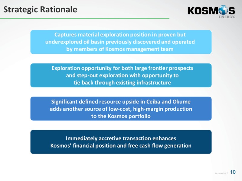 October 2017 Equitorial Guinea – Kosmos Energy – slide 9