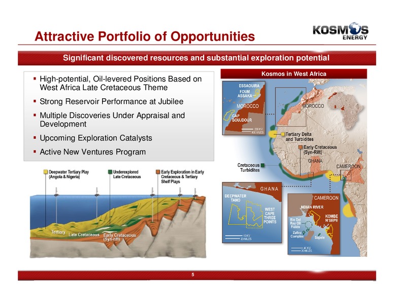 November 2011 Investor Presentation – Kosmos Energy – slide 5