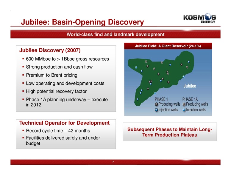 Jefferies Global Energy Conference – Kosmos Energy – slide 7