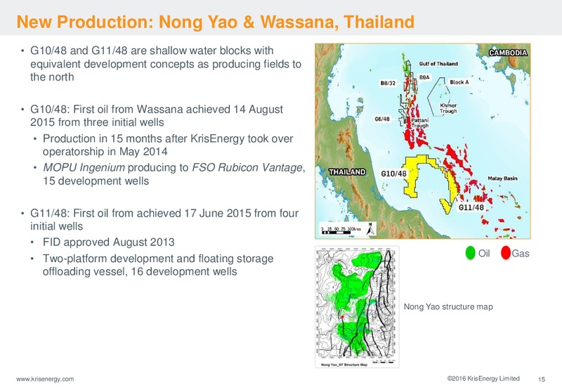 January 2016 Corporate Presentation – Krisenergy Ltd. – slide 13