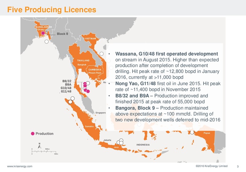 FY 2015 Investor Forum – Krisenergy Ltd. – slide 2