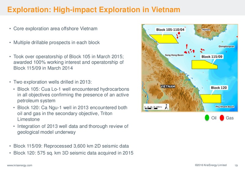 Corporate Presentation March 2016 – Krisenergy Ltd. – slide 17