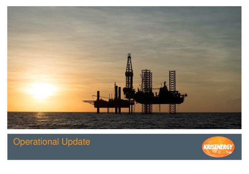 H1 2016 Investor Forum – Krisenergy Ltd. – slide 2