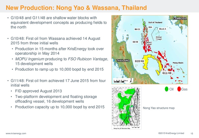 November 2015 Corporate Presenation – Krisenergy Ltd. – slide 15