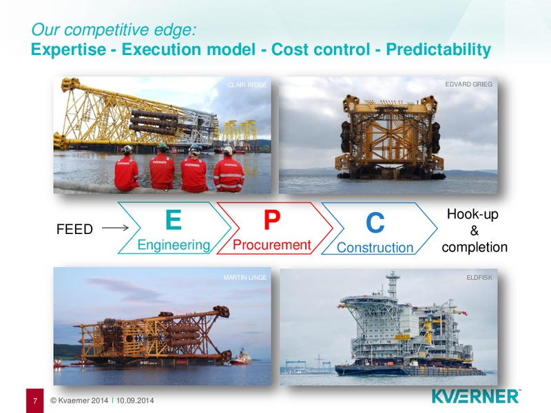 PARETO SECURITIES OIL & OFFSHORE CONFERENCE – Kvaerner Asa – slide 7