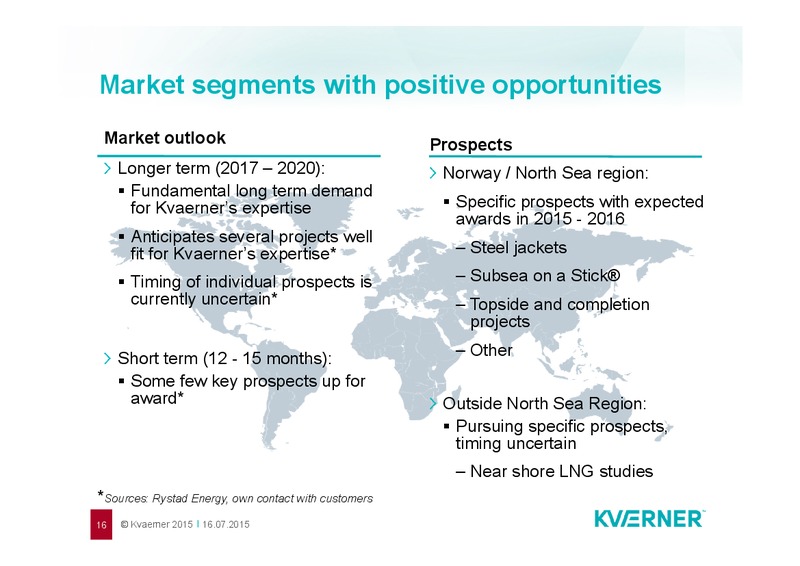 Q2 2015 Earnings Call – Kvaerner Asa – slide 16