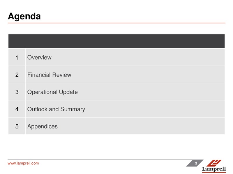 2012 FINANCIAL RESULTS – Lamprell Plc – slide 3