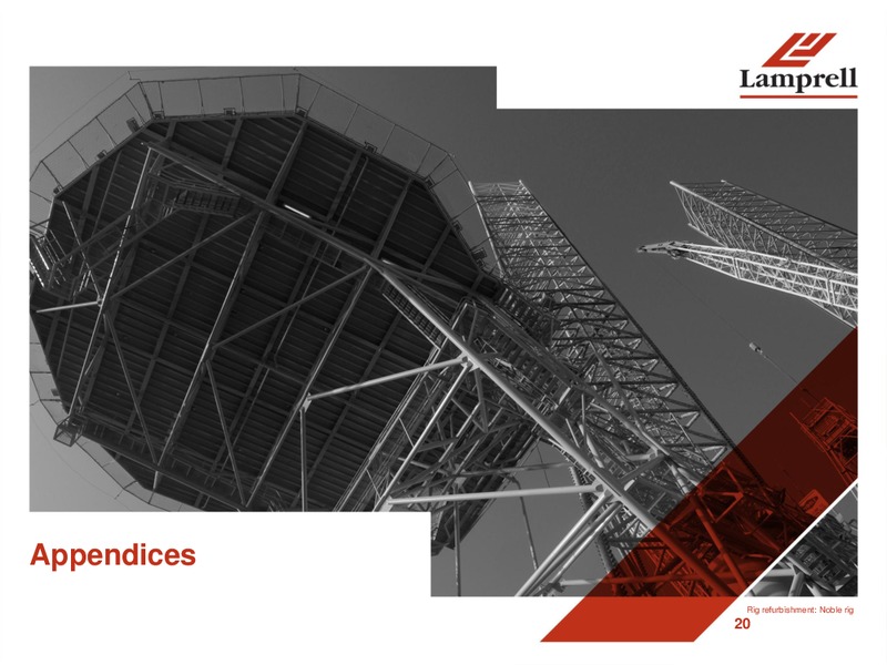2012 FINANCIAL RESULTS – Lamprell Plc – slide 20