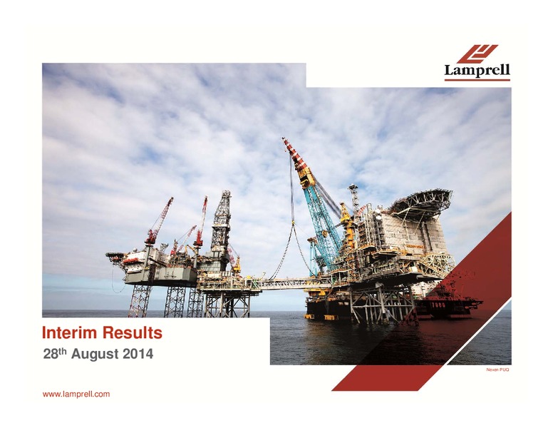 INTERIM RESULTS – Lamprell Plc – slide 1