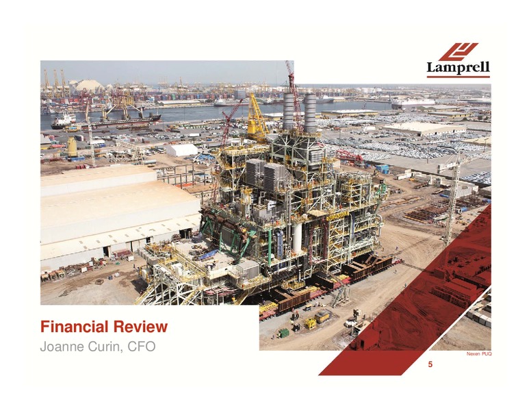INTERIM RESULTS – Lamprell Plc – slide 5