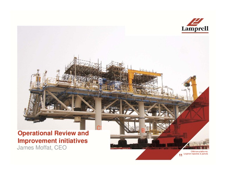 INTERIM RESULTS – Lamprell Plc – slide 11