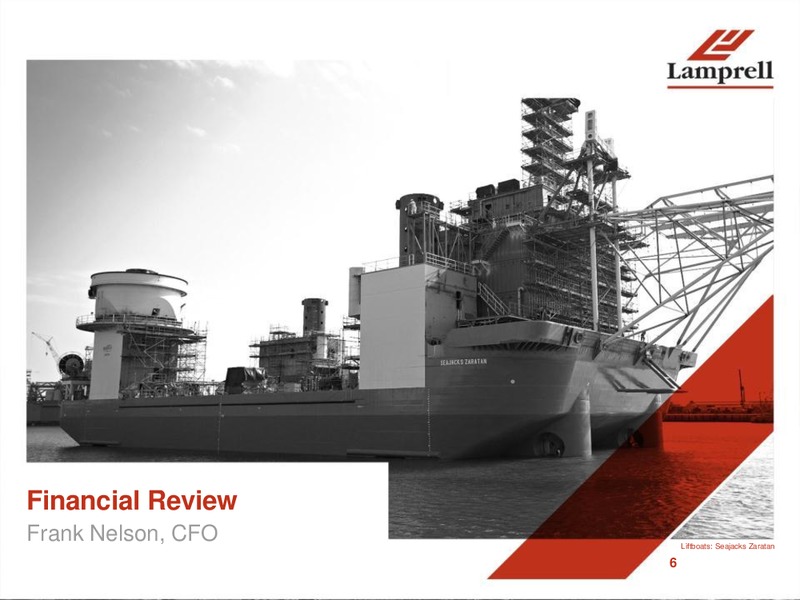 AUGUST 2013 INTERIM RESULTS – Lamprell Plc – slide 6
