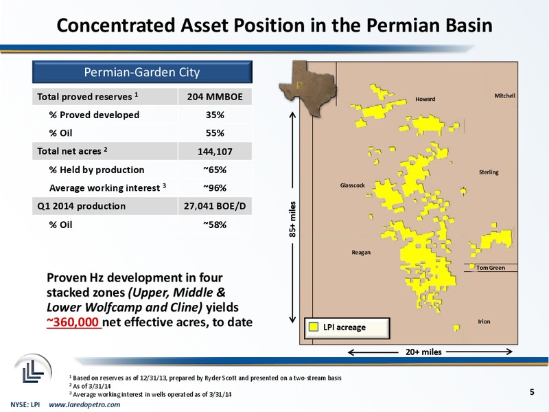 BAML ENERGY AND POWER LEVERAGED FINANCE – Laredo Petroleum Inc. – slide 4
