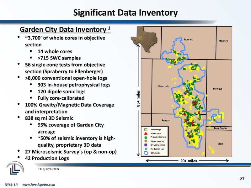 Q4 & Full Year 2014 Financial Results – Laredo Petroleum Inc. – slide 26