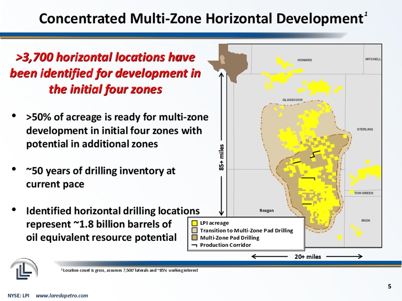 September 2014 Corporate Presentation – Laredo Petroleum Inc. – slide 4