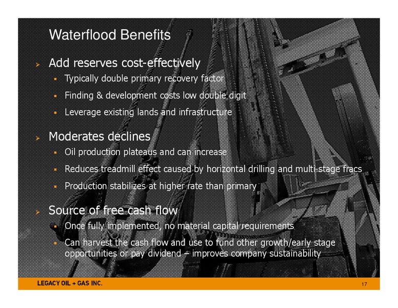 January 2015 Investor Presentation – Legacy Oil + Gas Inc. – slide 16