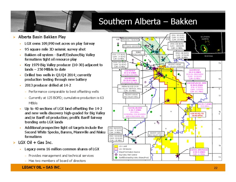 January 2015 Investor Presentation – Legacy Oil + Gas Inc. – slide 21
