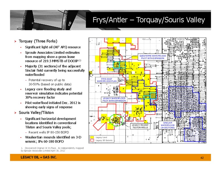 January 2014 Investor Presentation – Legacy Oil + Gas Inc. – slide 41
