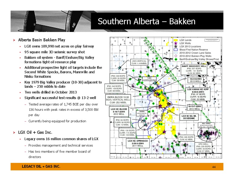 January 2014 Investor Presentation – Legacy Oil + Gas Inc. – slide 43