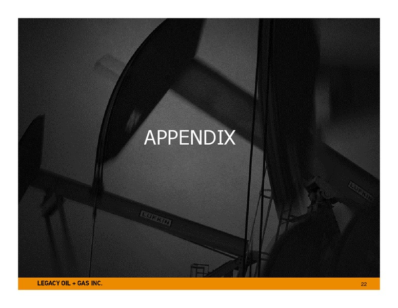 April 2015 Investor Presentation – Legacy Oil + Gas Inc. – slide 21