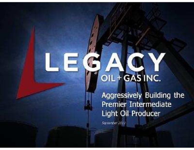 PETERS AND CO LIMITED 2011 NORTH AMERICAN OIL AND GAS CONFERENCE – Legacy Oil + Gas Inc. – slide 1