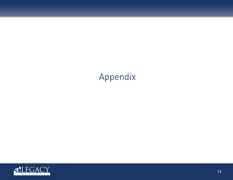 Investor Presentation – Legacy Reserves Lp – slide 12