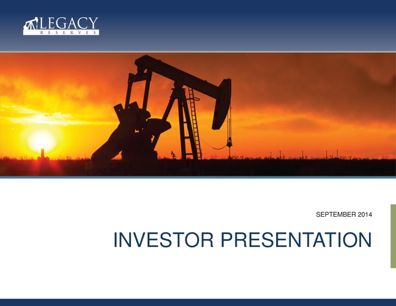 Investor Presentation – Legacy Reserves Lp – slide 1