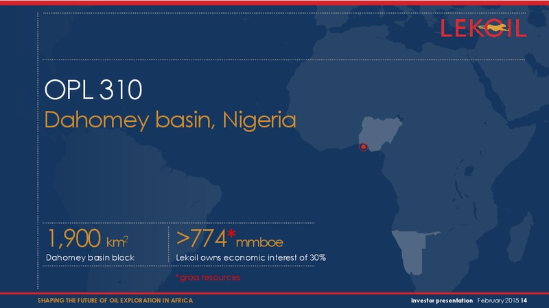 Investor Presentation – Lekoil – slide 14
