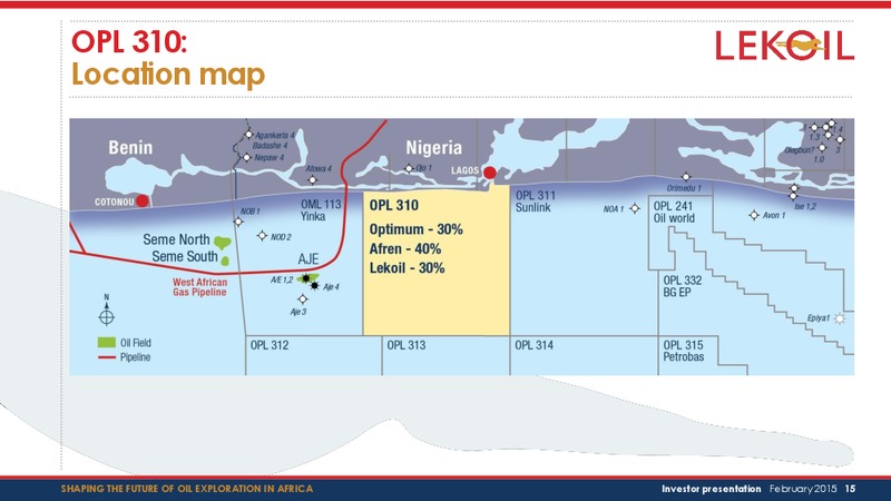 Investor Presentation – Lekoil – slide 15