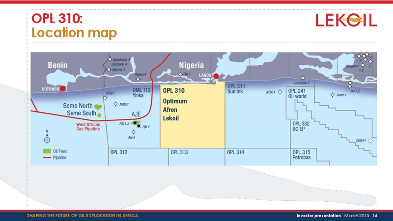 Investor presentation – Lekoil – slide 16