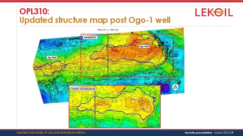 Investor presentation – Lekoil – slide 19