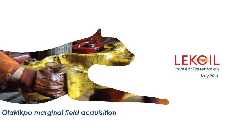 Investor Presentation – Lekoil – slide 1