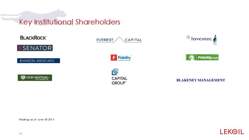 Investor Presentation – Lekoil – slide 23