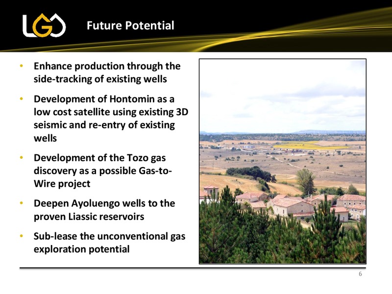 Investor Update – Leni Gas & Oil – slide 6