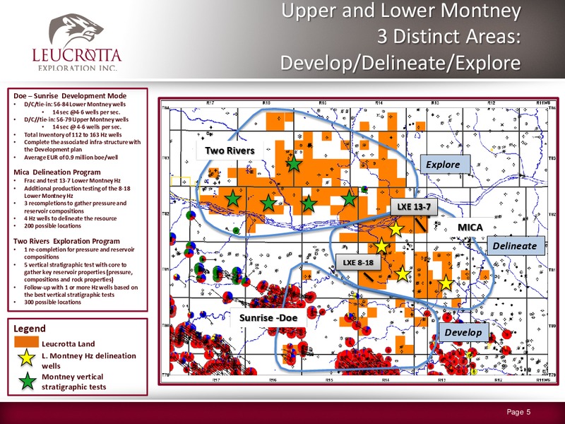 APRIL 2015 CORPORATE PRESENTATION – Leucrotta Exploration Inc. – slide 4