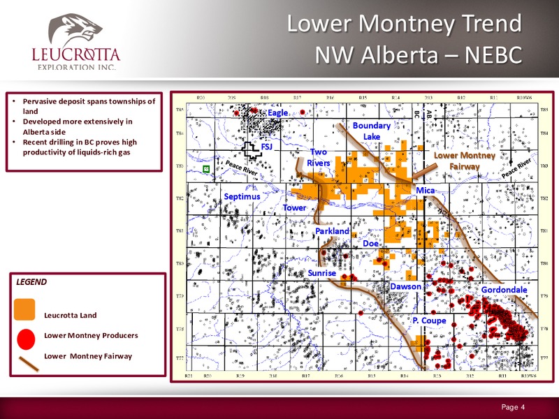 CORPORATE PRESENTATION – Leucrotta Exploration Inc. – slide 3