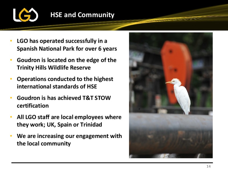 2015 ACIEP MEETING – Lgo Energy Plc – slide 14