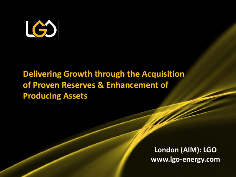 2015 ACIEP MEETING – Lgo Energy Plc – slide 18