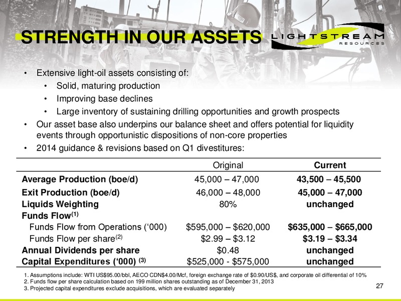 CORPORATE PRESENTATION – Lightstream Resources Ltd. – slide 26