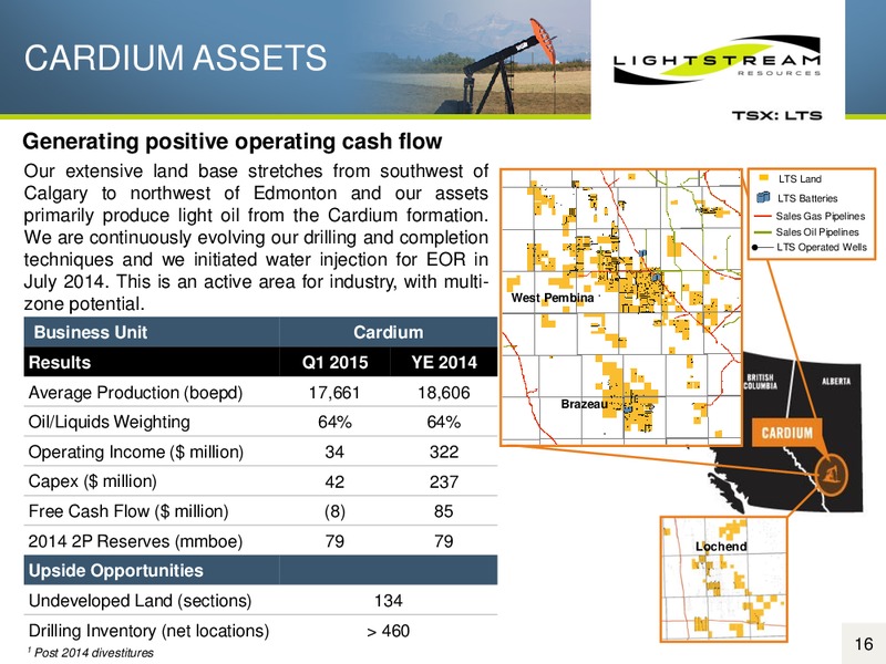 MAY 2015 CORPORATE PRESENTATION – Lightstream Resources Ltd. – slide 15