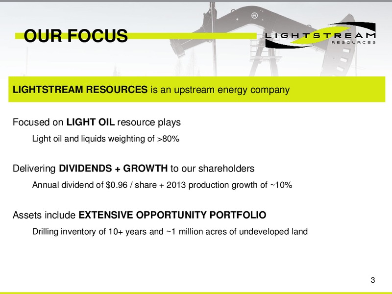 ENERCOMS THE OIL & GAS CONFERENCE – Lightstream Resources Ltd. – slide 2