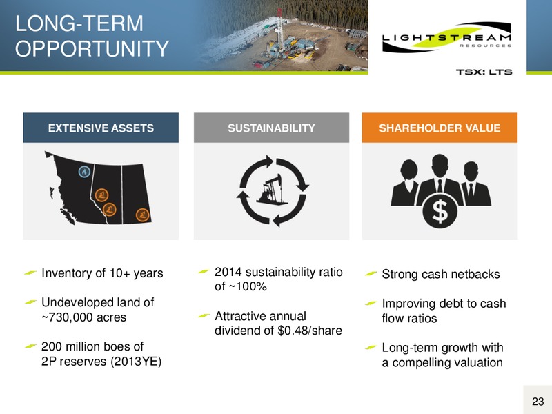 Corporate Presentation – Lightstream Resources Ltd. – slide 22