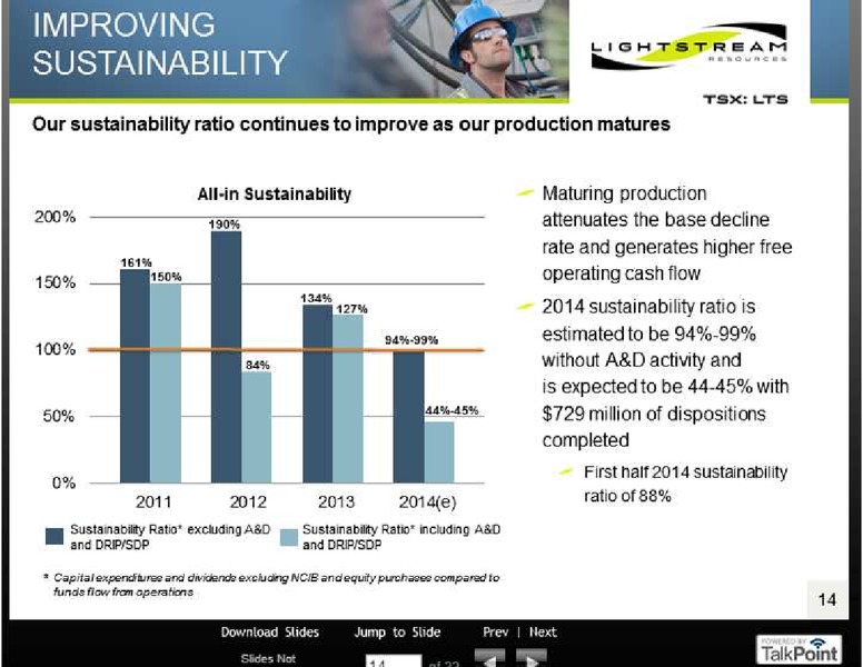 PETERS & CO 18TH ANNUAL ENERGY CONFERENCE – Lightstream Resources Ltd. – slide 13