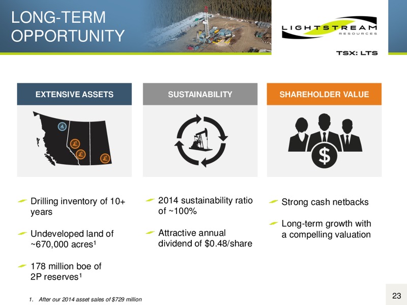 Corporate Presentation – Lightstream Resources Ltd. – slide 22