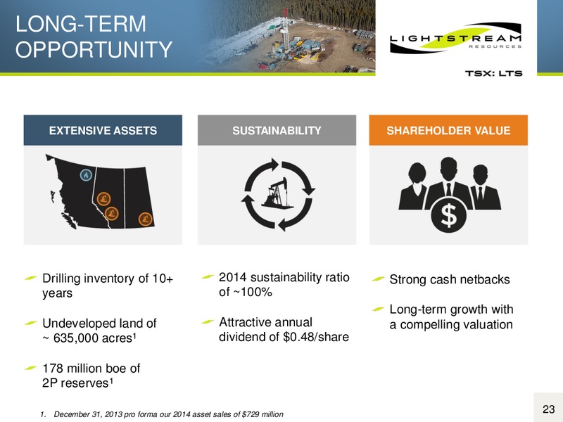 Corporate Presentation – Lightstream Resources Ltd. – slide 22