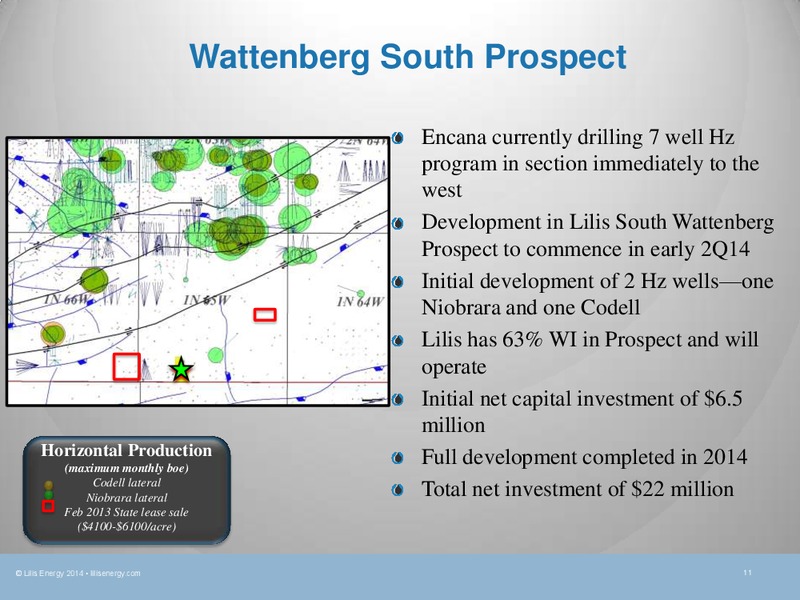 CORPORATE PRESENTATION – Lilis Energy Inc. – slide 10