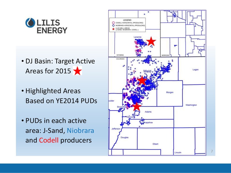 INVESTOR PRESENTATION – Lilis Energy Inc. – slide 6